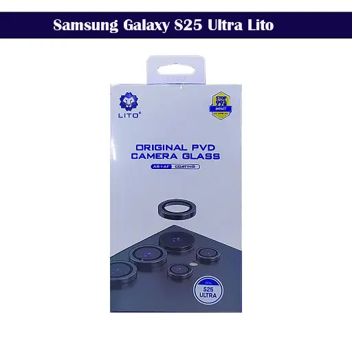 [PL14SS25UL-8-2] Samsung Galaxy S25 Ultra Lito Pvd Camera Rings (Jet Blacklor)