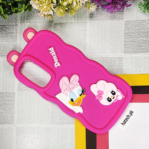 [PO51BSA55-15-10] Samsung A55 5G Fancy Cute Kitty Mobile Back Case (Pink)