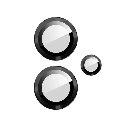 [PL14MINOT14-3-2] Redmi Note 14 Black Camera Rings - Premium Lens Protection 