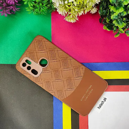 [PO42BVIY30-8-13] Vivo Y30|Y50 Authentic Lucane Leather Texture Back Case (Brown)