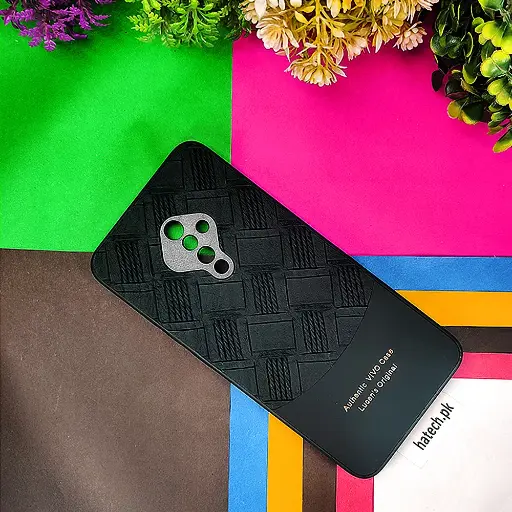 [PO42BVIS1PR-8-2] Vivo S1 Pro|Y51 Authentic Lucane Leather Texture Back Case (Black)