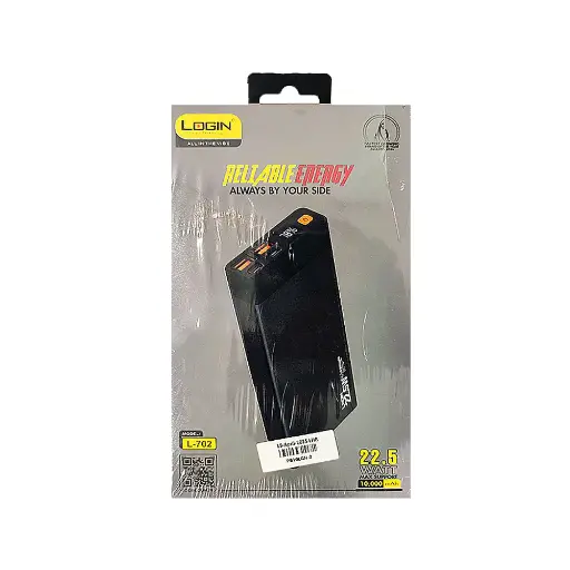 [PB10LGN-2] Login L-702 10000MAH Power Bank With 22.5W Fast Charging