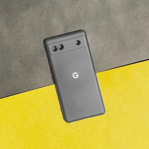 [PO23BGPXL6A-3-9] Google Pixel 6A Official Soft Silky Back Case (Gray)