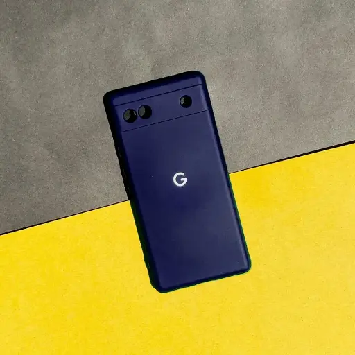 [PO23BGPXL6A-3-17] Google Pixel 6A Official Soft Silky Back Case (Navy Blue)