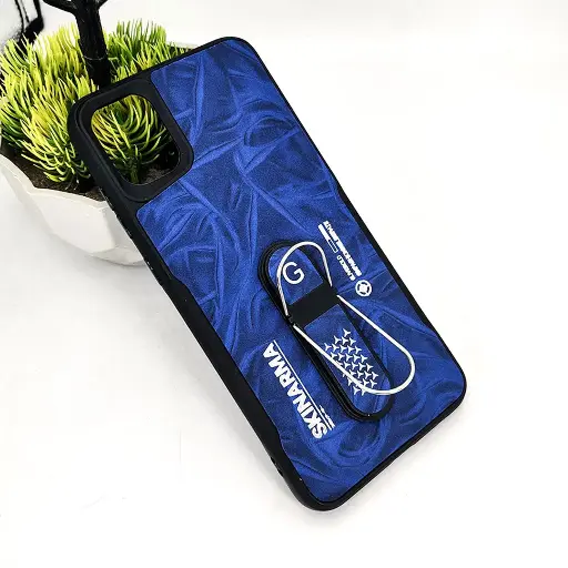 [PO36BSA06-14-3] Samsung A06 SKINARMA Premium Leather Texture With Stand Back Case (Blue)