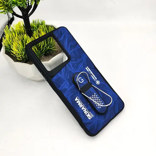 [PO36BMINOT13-14-3] Xiaomi Redmi Note 13 4G SKINARMA Premium Leather Texture With Stand Back Case (Blue)