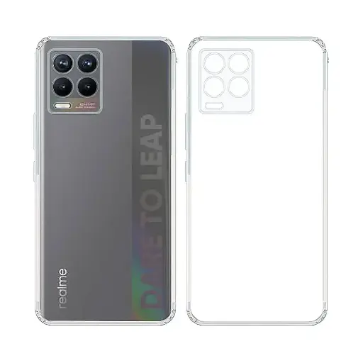 [PO7BORELME8-3] Oppo Realme 8|Realme 8 Pro Dust Plug Transparent Back Case