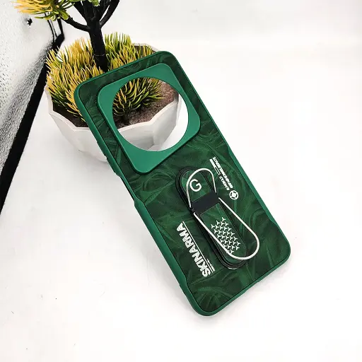 [PO36BMI14C-14-11] Xiaomi Redmi 14C|POCO C75 4G SKINARMA Premium Leather Texture With Stand Back Case (Green)