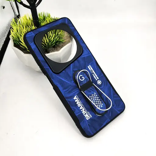 [PO36BTSPRK30C-14-3] Tecno Spark 30C SKINARMA Premium Leather Texture With Stand Back Case (Blue)