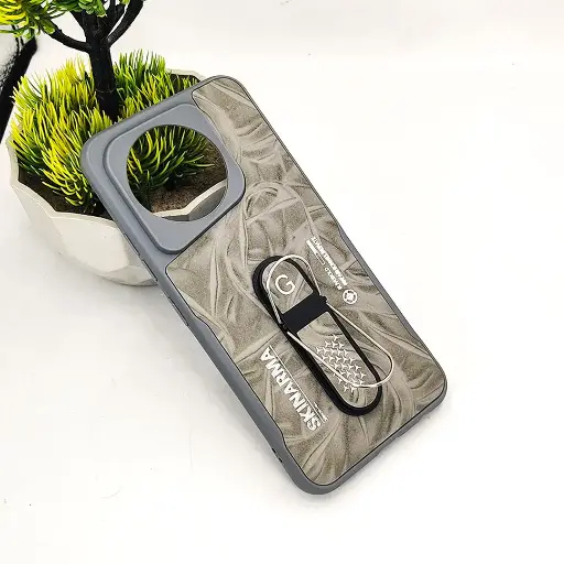 [PO36BTSPRK30PR-14-9] Tecno Spark 30 Pro SKINARMA Premium Leather Texture With Stand Back Case (Gray)