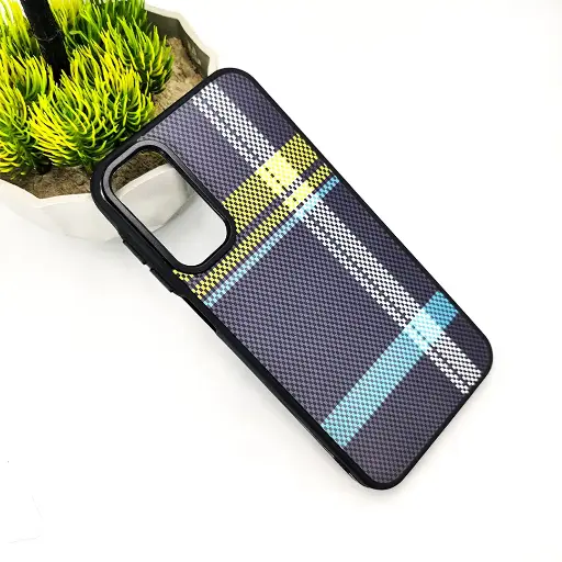 [PO58BSA25-3-2]  Samsung A25 5G 3D PITTAKA Fiber Fusion Stripe Edition Back Case (Black) 