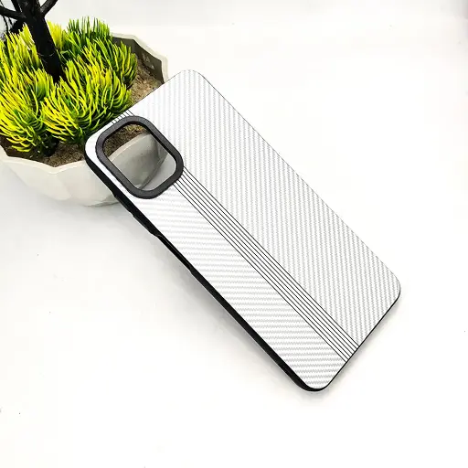 [PO58BSA06-3-2]  Samsung A06 3D PITTAKA Fiber Fusion Stripe Edition Back Case (Black) 