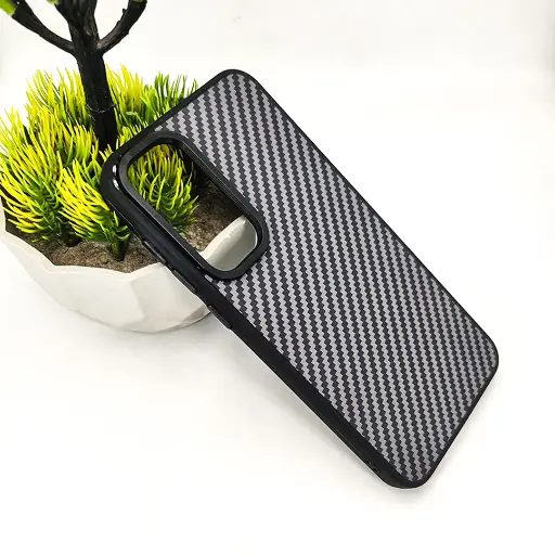 [PO58BSA55-3-2]  Samsung A55 5G 3D PITTAKA Fiber Fusion Stripe Edition Back Case (Black)  