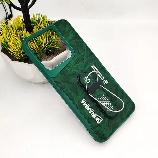 [PO36BISMRT7-14-11] Infinix Smart 7|Spark Go 2023|Pop SKINARMA Premium Leather Texture With Stand Back Case (Green)