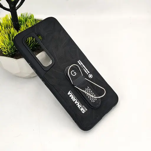 [PO36BIHOT50PR-14-2] Infinix Hot 50 Pro 4G SKINARMA Premium Leather Texture With Stand Back Case (Black)