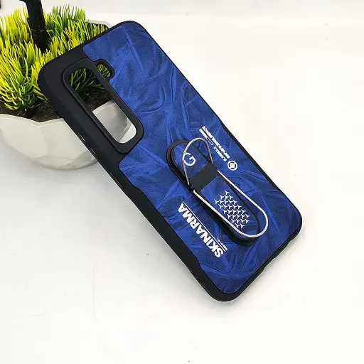 [PO36BIHOT50PR-14-3] Infinix Hot 50 Pro 4G SKINARMA Premium Leather Texture With Stand Back Case (Blue)