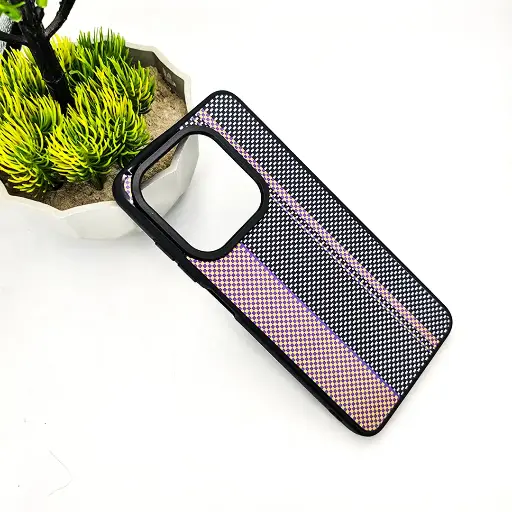 [PO58BISMRT8-3-2] Infinix Hot 40i|Smart 8|Smart 8 Pro |Tecno Pop 8|Spark 20C|Spark 20 3D PITTAKA Fiber Fusion Stripe Edition Back Case (Black) 