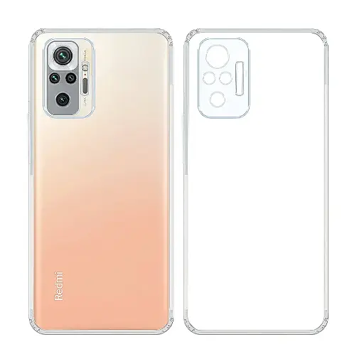 [PO7BMINOT10-3] Xiaomi Redmi Note 10 Dust Plug TPU|Transparent Back Case 