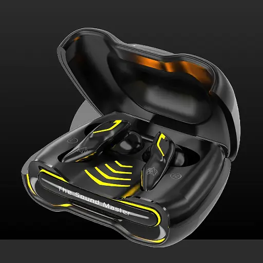 [HFB7AD8-23-2] Audionic Battle Buds Gaming Earbuds: 45mm Low Latency Sound (Black)