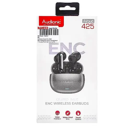 [HFB7AD8-2-7] Audionic 425 Wireless Bluetooth Earbuds (Silver)