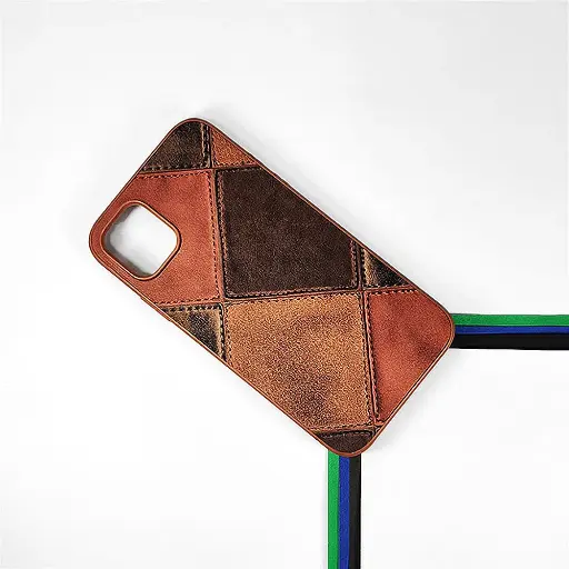 [PO33BIPXIR-5-13] iPhone 11 Leather Texture Premium Back Case (Brown) 