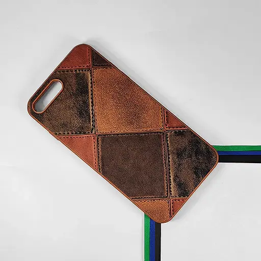 [PO33BIP7GPL-5-13] iPhone 7G Plus|8G Plus Leather Texture Premium Back Case (Brown)