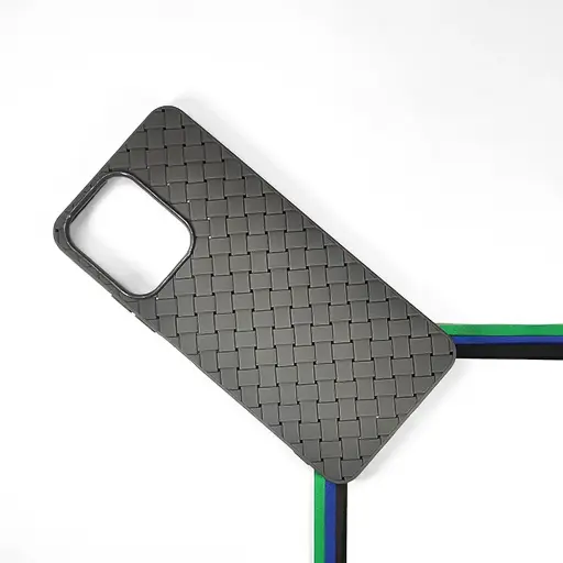 [PO14BMI13C-52-36] Xiaomi Redmi 13C|Poco C65 Woven With Leather Feel Soft Silicone Back Case (Natural Titanium)