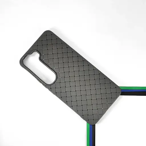 [PO14BVIY200-52-36] Vivo Y200 4G|V40 Lite|Y300 5G Woven With Leather Feel Soft Silicone Back Case (Natural Titanium)