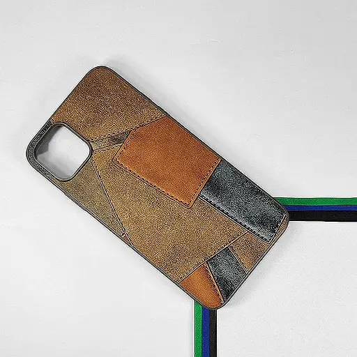 [PO33BIP11PMAX-5-9] iPhone 11 Pro Max Leather Texture Premium Back Case (Gray) 