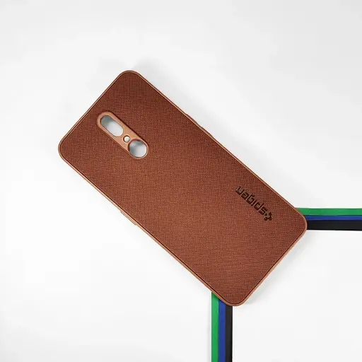 [PO32BOF11-16-13] Oppo F11 Spigen Hard Dotted Leather Back Case (Brown)