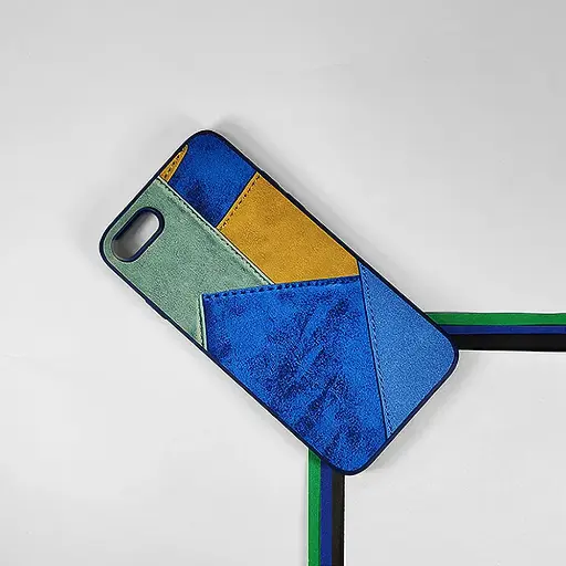 [PO33BIP7G-5-3] iPhone 7G|8G|SE 2020 Leather Texture Premium Back Case (Blue)