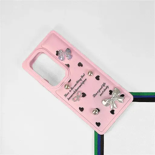 [PO9BIHOT50PRPL-12-10] Infinix Hot 50 Pro Plus Bow Ladies Fancy Soft Silicone Back Case (Baby Pink)
