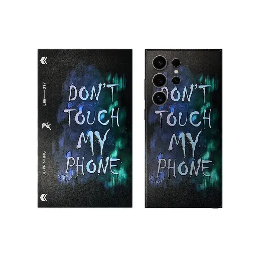 [SKIN-19-DTMP] 3D Printed Mobile Back Customize Skin (Dont Touch My Phone)
