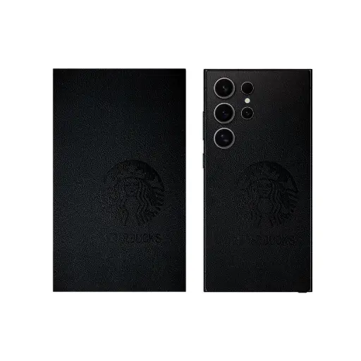 [SKIN-18-STARBUCKS] Leather Mobile Back Customize Skin  (Starbucks)