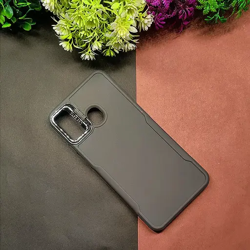 [PO14BTSPRK6GO-72-36] Tecno Spark 6 GO Case Pro Camera Stand Soft Silicone Back Case (Natural Titanium)