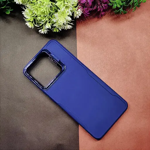 [PO14BMI13-72-17] Redmi 13 Case Pro Camera Stand Soft Silicone Back Case (Navy Blue)