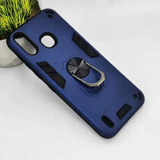 [PO39BISMRT4-1-17] Infinix Smart 4 Armour Back Case (Navy Blue)
