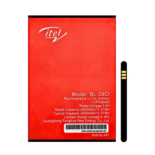 [BT ITA25ARTX] Artex Itel A25 Full MAH Battery 29Ci
