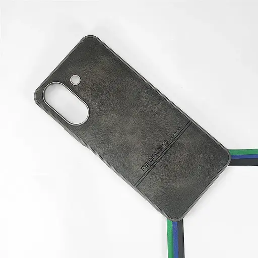 [PO42BMI13C-9-36] Xiaomi Redmi 13C|Poco C65 PULOKA Logo Luxuary Leather Back Case (Natural Titanium)