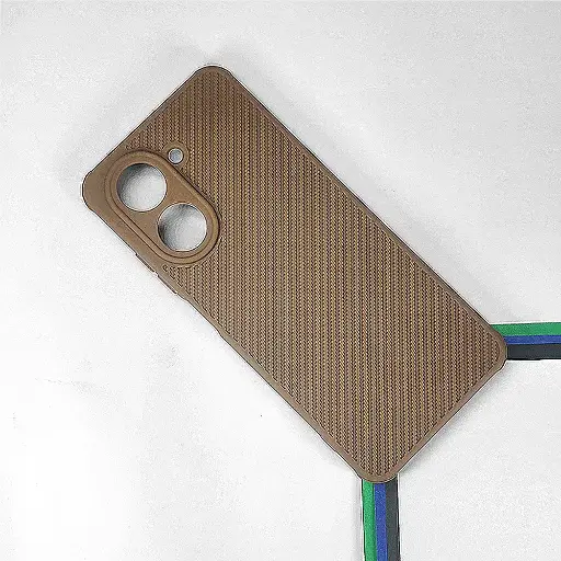 [PO14BMIA5-74-13] Xiaomi Redmi A5 4G|Poco C71 4G Carbon Texture Lining Soft Silicone Back Case (Brown)
