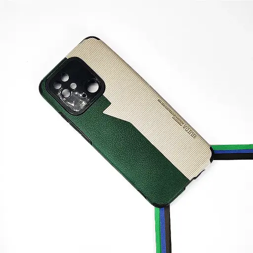 [PO18BMI10C-6-11] Xiaomi Redmi 10C|Poco C40 Huida Dual Leather Back Case (Green)