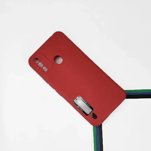 [PO14BITA48-1-4] iTel A48 Soft Silicone Fashion Logo Back Case (Red)