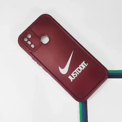 [PO14BISMRT5-31-21] Infinix Smart 5|Hot 10 Lite Logo Soft Silicone Printed Back Case (Maroon)