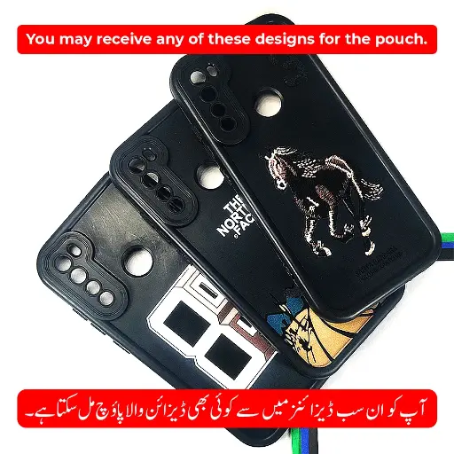 [PO14BMINOT8-31-2] Redmi Note 8 Logo Soft Silicone Printed Back Case (Black)  