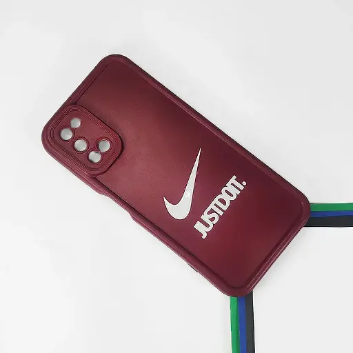 [PO14BOA52-31-21] Oppo A52 Logo Soft Silicone Printed Back Case (Maroon)