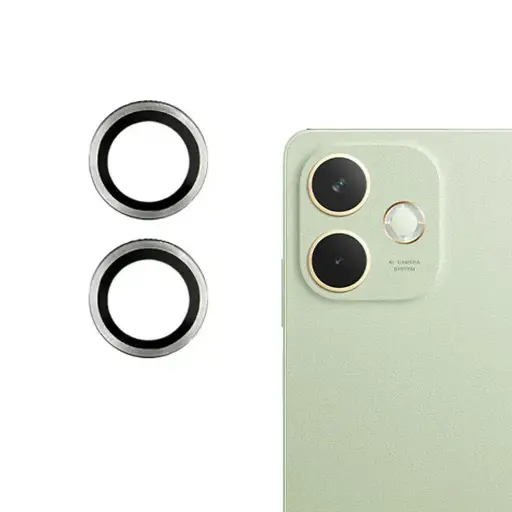 [PL14VIY04-3-7] Oppo A5 Pro 5G|Vivo Y04 Camera Rings - (Silver) | Durable Protection for Your Lens
