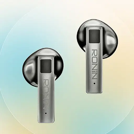 [HFB7RN8-18-7] Ronin R-7035 Wireless Gaming Earbuds Metallic Design
