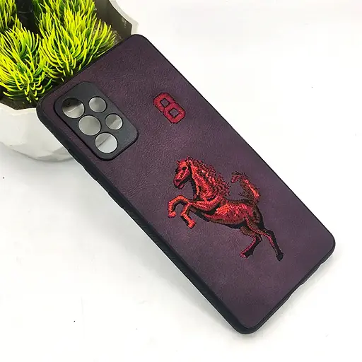 [PO43BSA72-2-12] Samsung Galaxy A72 Santa Barbara Polo Back Case (Purple)