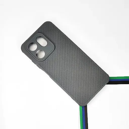 [PO14BIHOT50I-74-9] Infinix HOT 50i|Smart 9|Smart 9 HD Carbon Texture Lining Soft Silicone Back Case (Gray)
