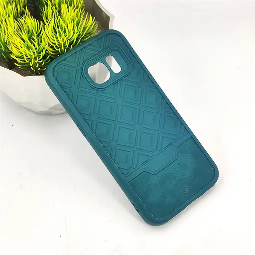 [PO14BSS7-76-11] Samsung Galaxy S7 Soft Silicone Back Case (Green)